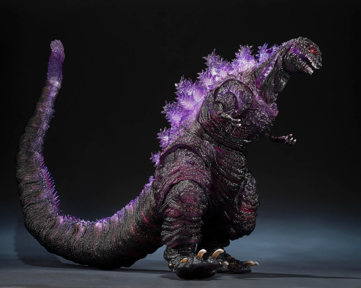 Tamashii Nations Shin Godzilla 2016 poster art paper craft included for interactive display.