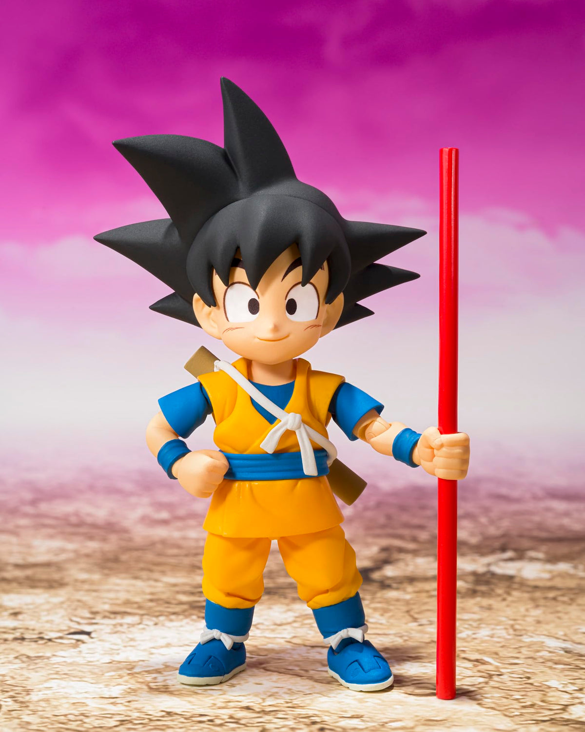 Tamashii Nations Son Goku DAIMA articulation close-up shows pose flexibility