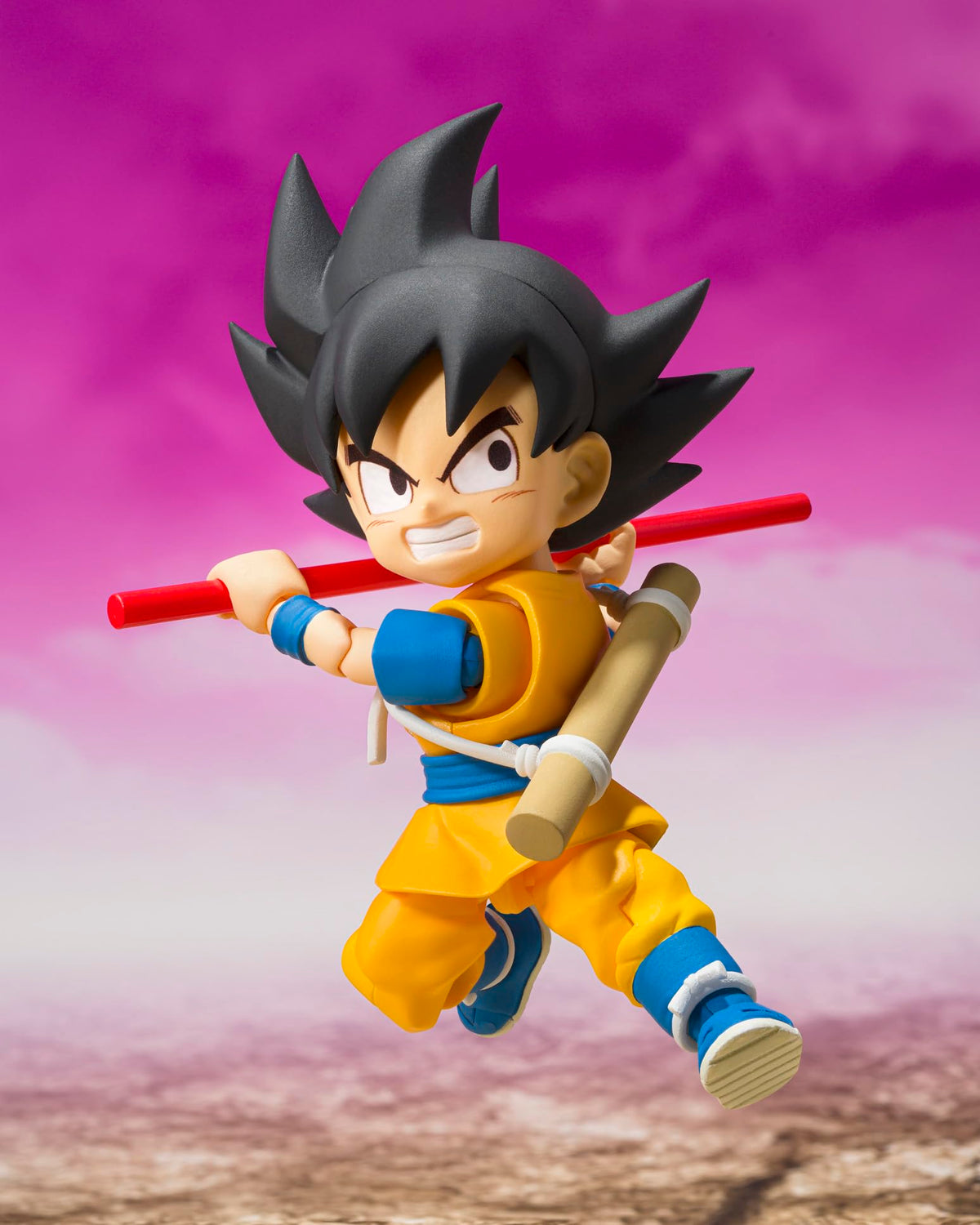Tamashii Nations Son Goku DAIMA Nyoi stick accessory enhances playability