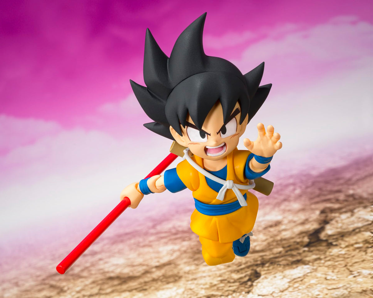 Tamashii Nations Son Goku DAIMA packaging with Bandai Namco label authentic