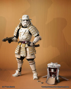 Tamashii Nations Star Wars Mandalorian Ashigaru Remnant blaster included for action posing