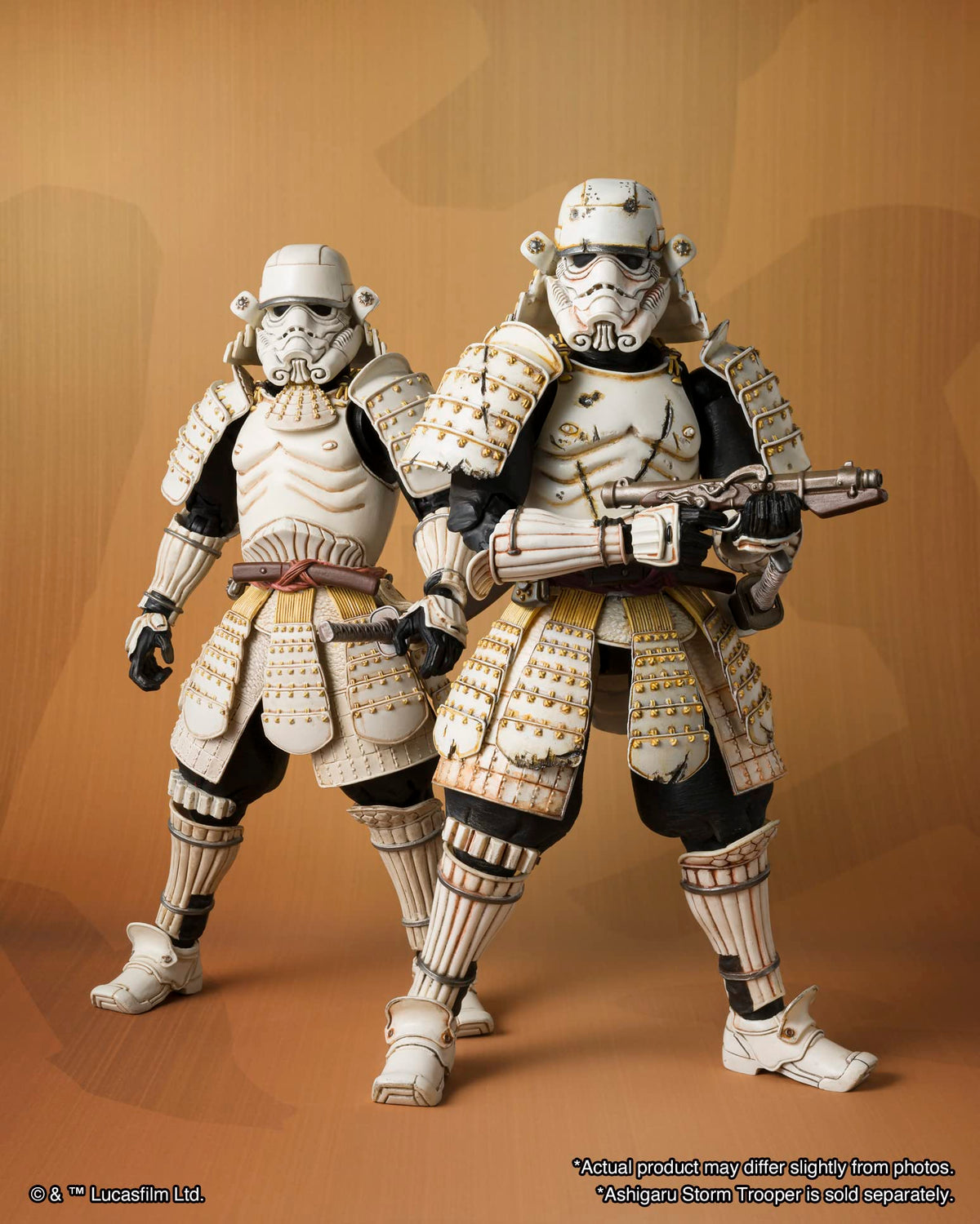 Tamashii Nations Star Wars Mandalorian Ashigaru Remnant sheath supports balanced posing