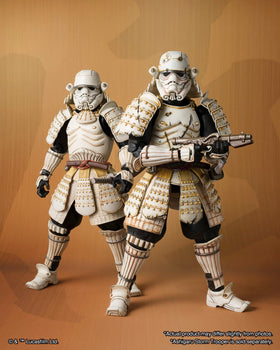 Tamashii Nations Star Wars Mandalorian Ashigaru Remnant sheath supports balanced posing
