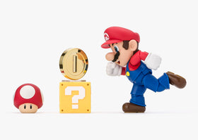 Coin and stand provide stable, showcased Mario figures