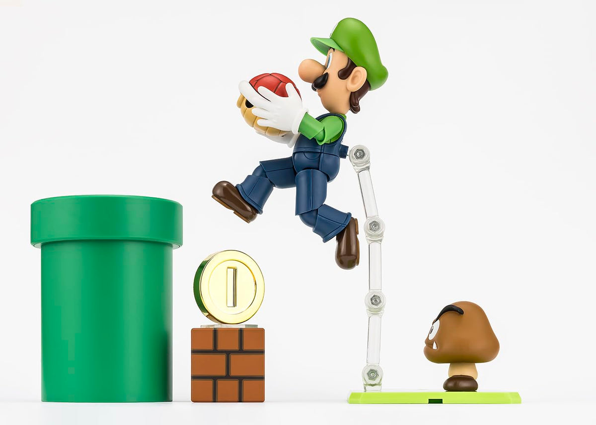 TAMASHII NATIONS Super Mario Playset green shell, detailed shell accessory for poses.
