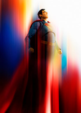 Tamashii Nations Superman S.H.Figuarts action pose example for cinematic display.