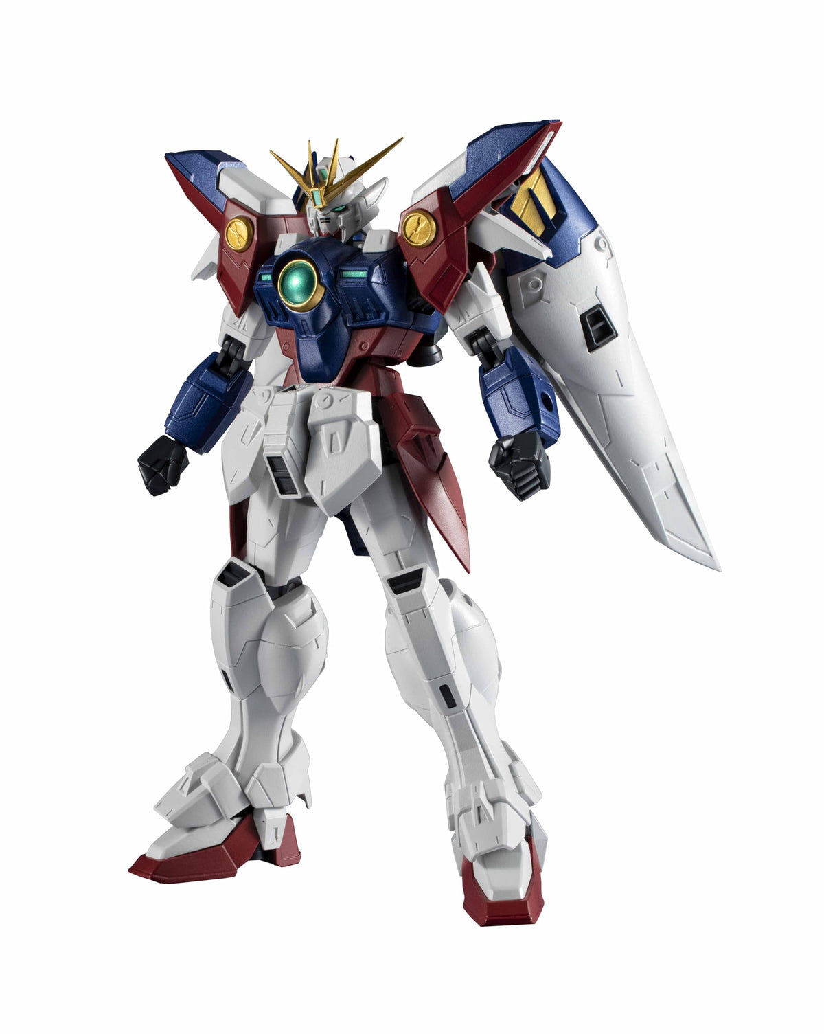 Tamashii Nations Wing Zero front view for dynamic display and poseability
