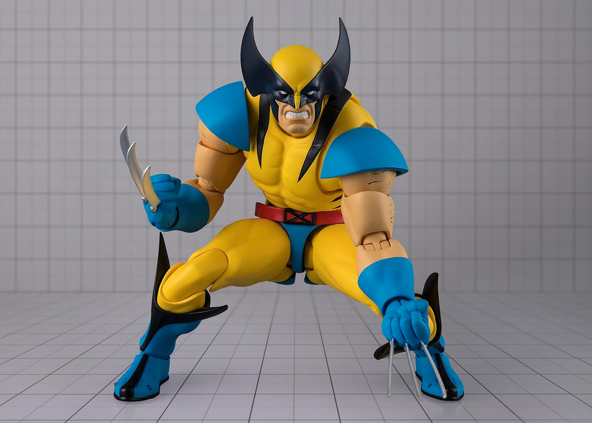Tamashii Nations Wolverine GAMERVERSE dynamic pose options for display shelves and dioramas.