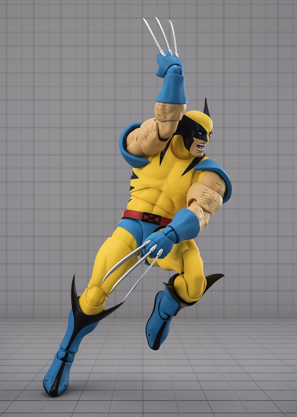 Tamashii Nations Wolverine GAMERVERSE opening wrist parts enable varied action poses.