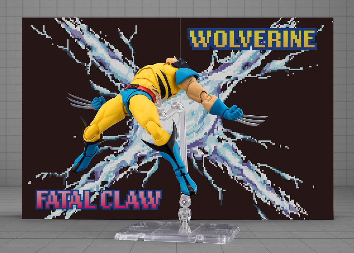 Tamashii Nations Wolverine GAMERVERSE special move effect mount lets you recreate finishing moves.