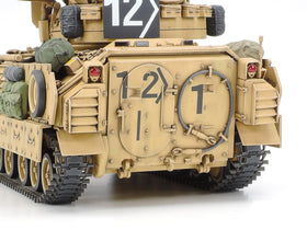Tamiya M2A2 ODS 25mm cannons option for varied armament display.