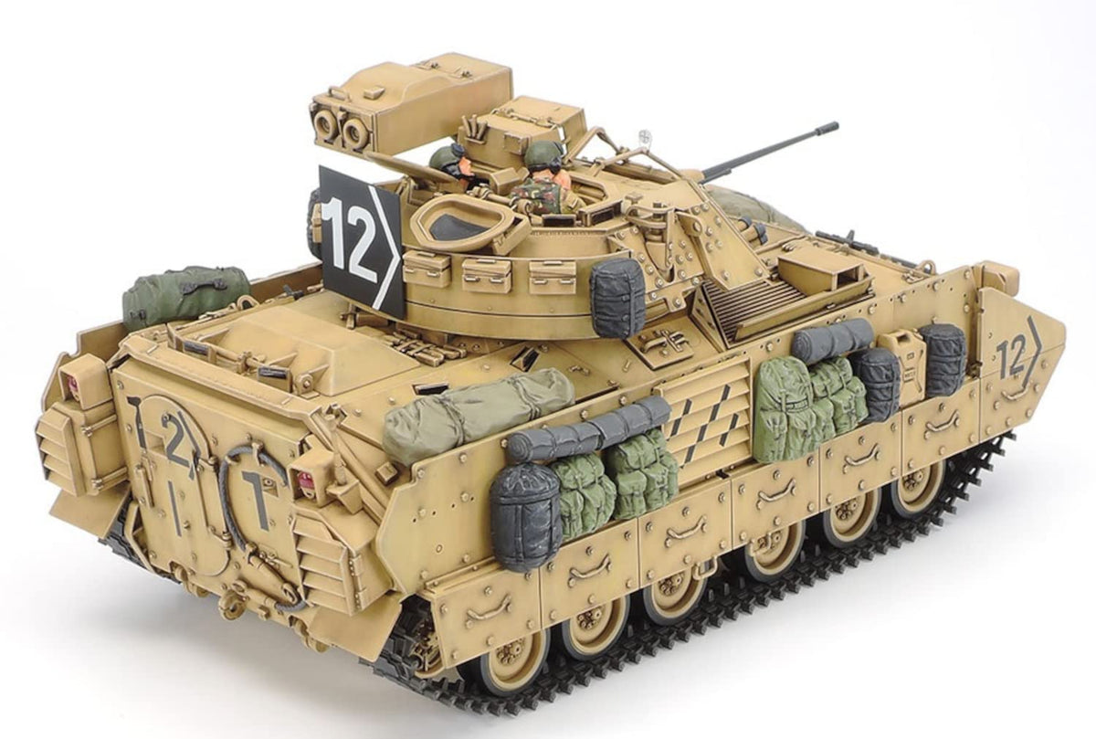 Tamiya M2A2 ODS CIP panels add authentic identification features.