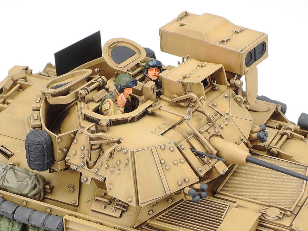 Tamiya M2A2 ODS exhaust and sensor box details for model accuracy.