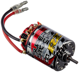 Tamiya Super Stock Motor Rz front view shows compact race-ready design for TT setups.