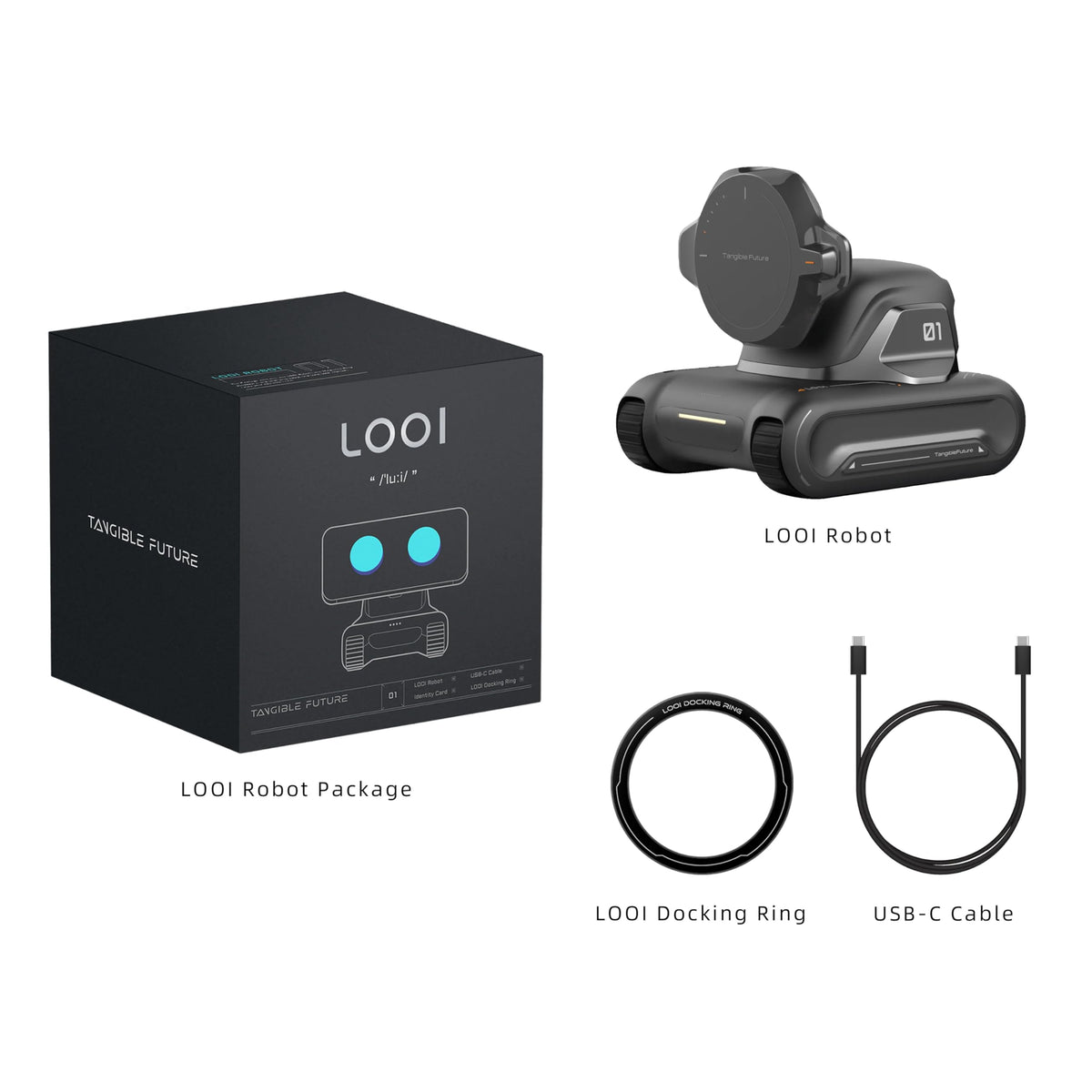 TangibleFuture LOOI 10W wireless charging keeps devices powered while you work.