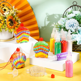 Tanlade funnels included for mess-free filling of shell bottles.