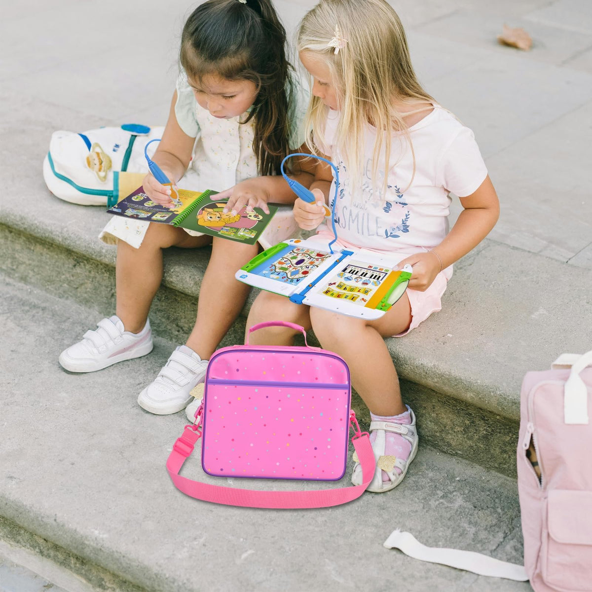 Tanmqin canvas bag with adjustable shoulder strap for easy carrying on trips.