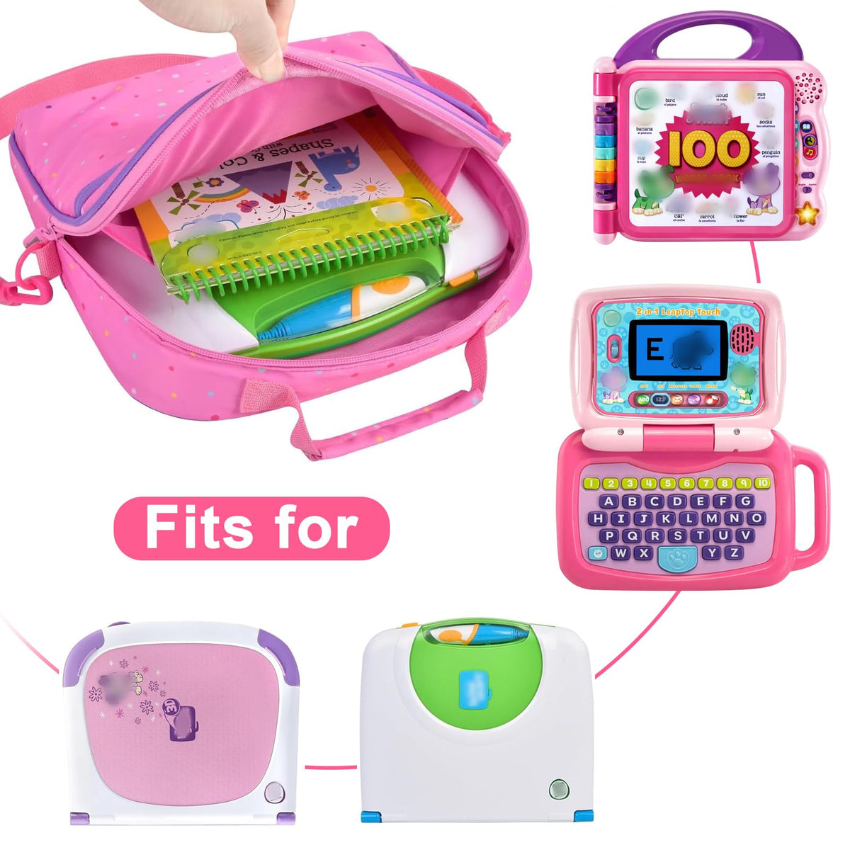 Tanmqin LeapReader storage bag highlights durable design for busy learning days.
