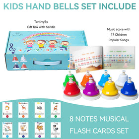 TantivyBo rainbow diatonic bells help kids explore pitch and rhythm