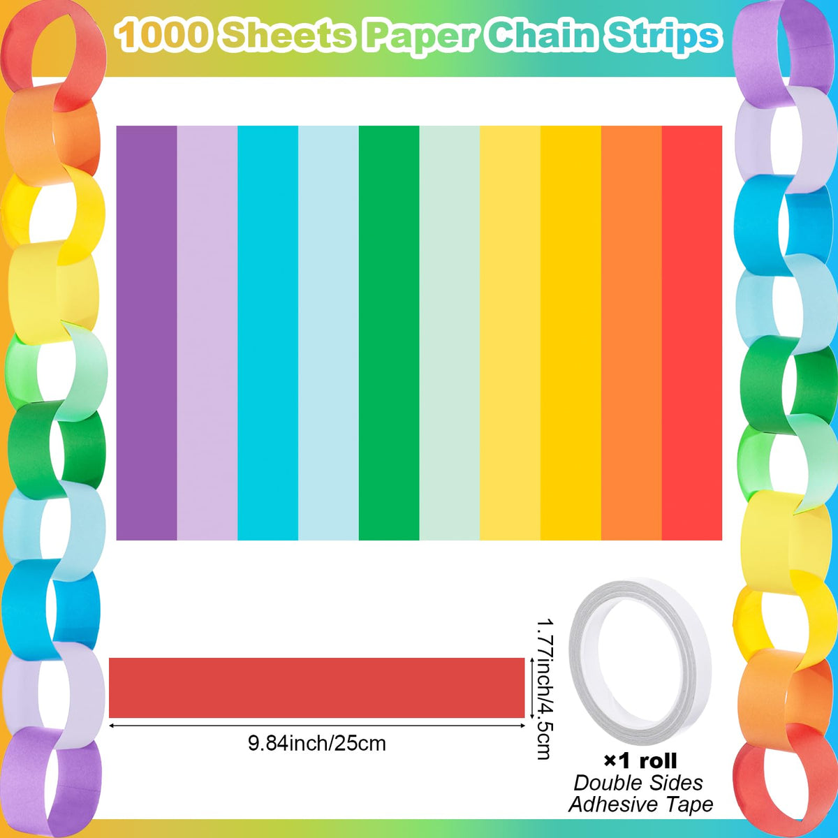 Taobary 1000-piece kit includes double-sided tape for easy assembly.