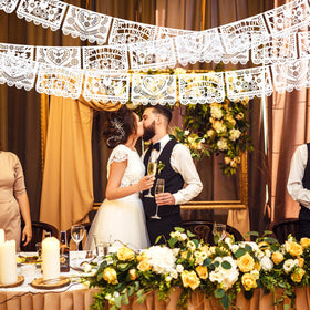 TaoBary Mexican wedding decor banner setup for celebrations