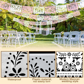 TaoBary birds pattern papel picado banner brings retro Mexican flair