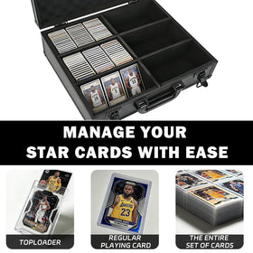 TAOPOWER lockable lid secures graded and raw cards