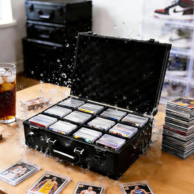 TAOPOWER Sports Card Storage Box interior layout enables quick card retrieval