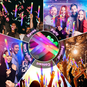 Taotuo bright neon glow sticks deliver extended party illumination