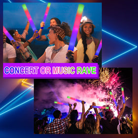 Taotuo glow sticks with 3 flashing modes — customizable mood for events.