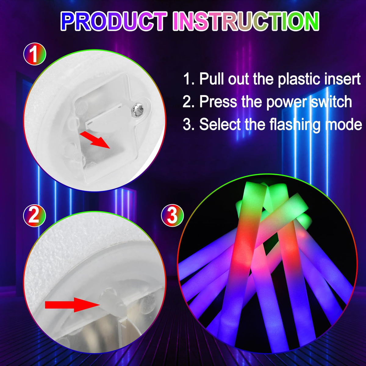 Taotuo glow sticks bulk suitable for concerts, raves, festivals, and weddings