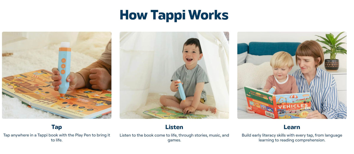 Tappi Lets Play Music book invites tapping musical moments.
