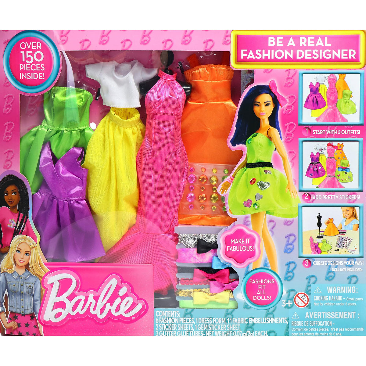 Tara Toys Barbie Be A Fashion Designer dress set inspires creative styling play