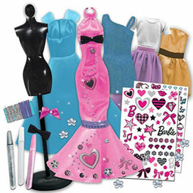 Tara Toys Barbie Fashion Designer Kit stickers enhance personalization for each look.