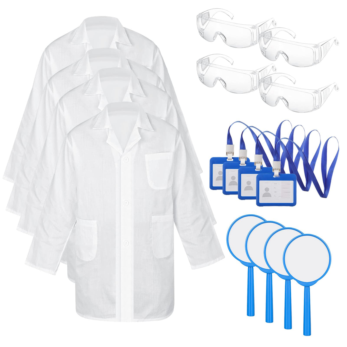 Tarpop white lab coat for kids, ideal for imaginative science play.