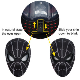 Tarrshiney Spider Hero mask back zipper provides a comfortable adjustable fit.