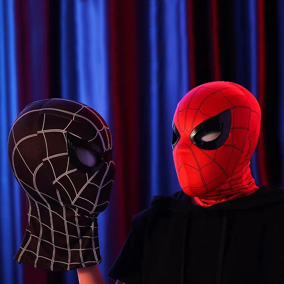 Tarrshiney Spider Hero mask packaging includes warranty and responsive support.