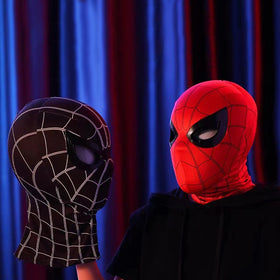 Tarrshiney Spider Hero mask packaging includes warranty and responsive support.