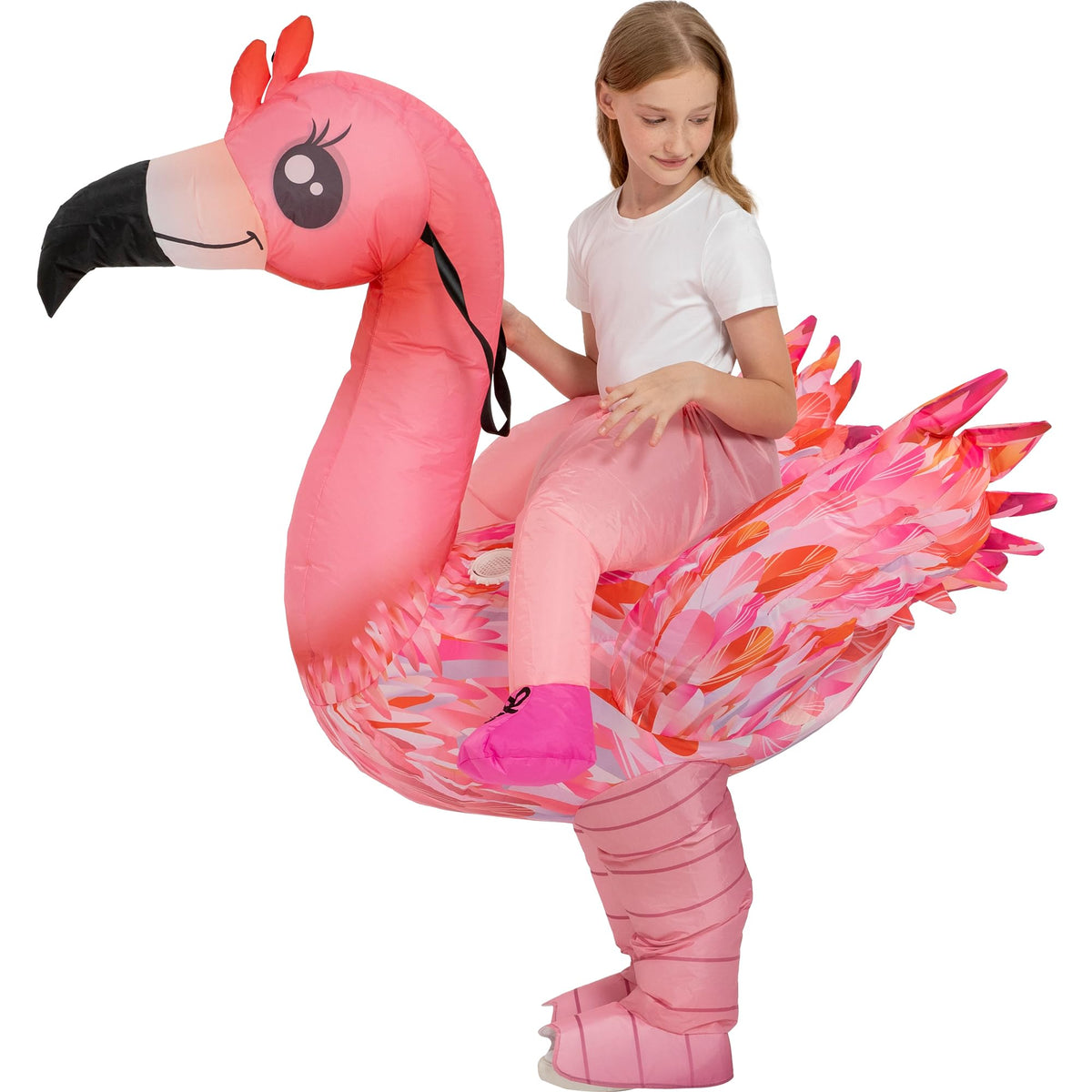 tasanor flamingo-costume child-size 4-6yrs, ideal for younger kids.