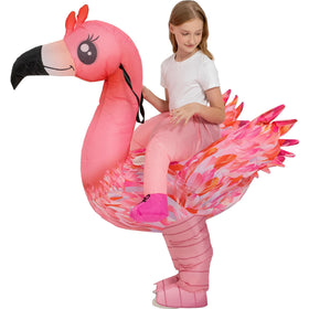tasanor inflatable flamingo costume size-range graphic clearly shows age fit