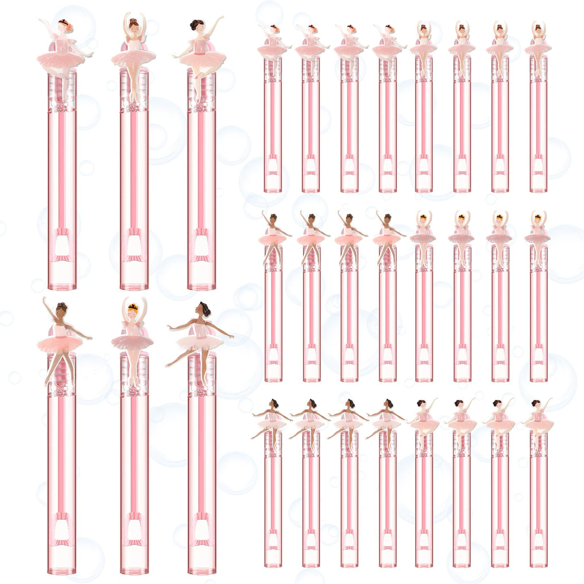 Tasdurian ballet girl bubble wand pink style 1 for party favors and playful bubble fun