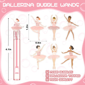 Tasdurian ballet girl bubble wand pink style 2 ideal for baby showers and celebrations