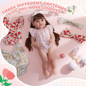Tasdurian complete six-piece doll outfit set for versatile dress-up play