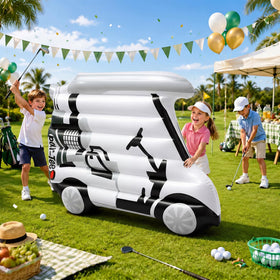 Tasdurian golf cart inflatable at 47.2 inches as a striking party centerpiece