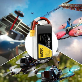 Unique RC-friendly design of the TATTU 3S1P packs for reliable power