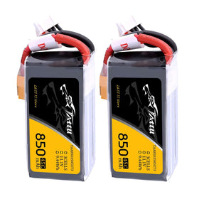 TATTU 850mAh 11.1V 3S LiPo battery in hardcase for FPV quads.