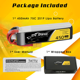 TATTU 450mAh battery enabling micro quad applications