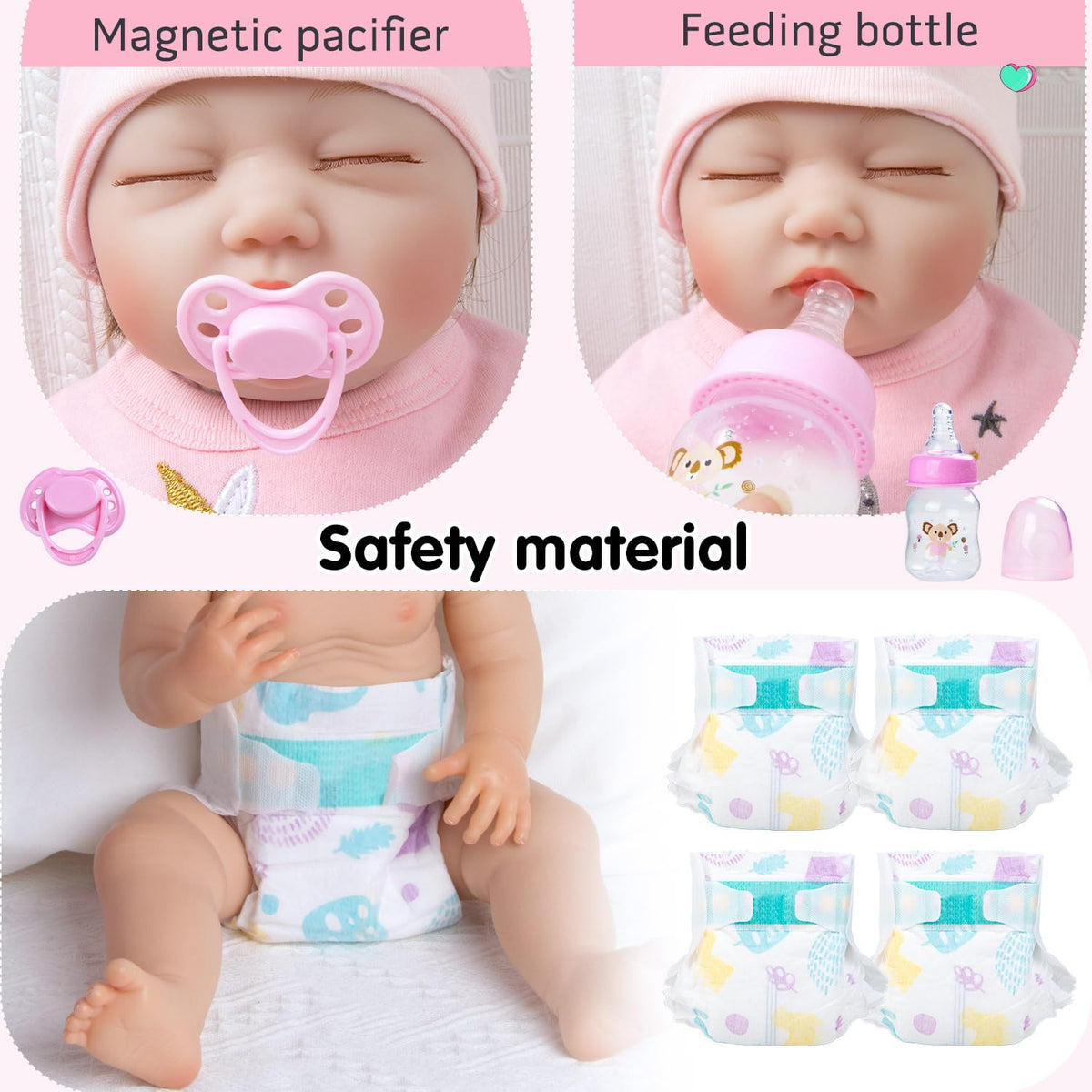 TatuDoll pink unicorn hat completes cute, coordinated doll outfits