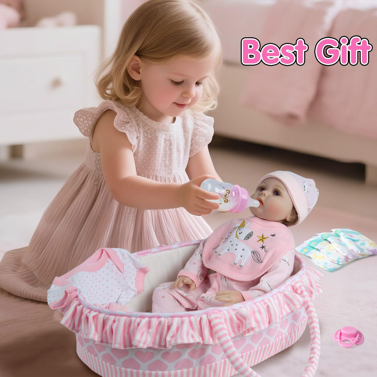 TatuDoll unicorn socks add cozy detail to daily doll play