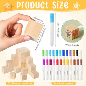 Tatuo acrylic paint markers for wood decoration at parties.